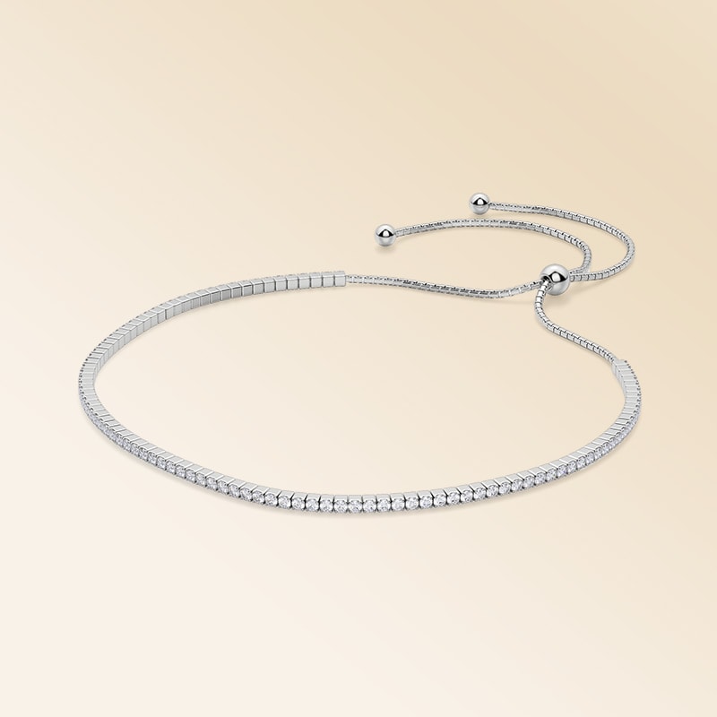 Silver Simply Bound Bracelet 1.62cts >
