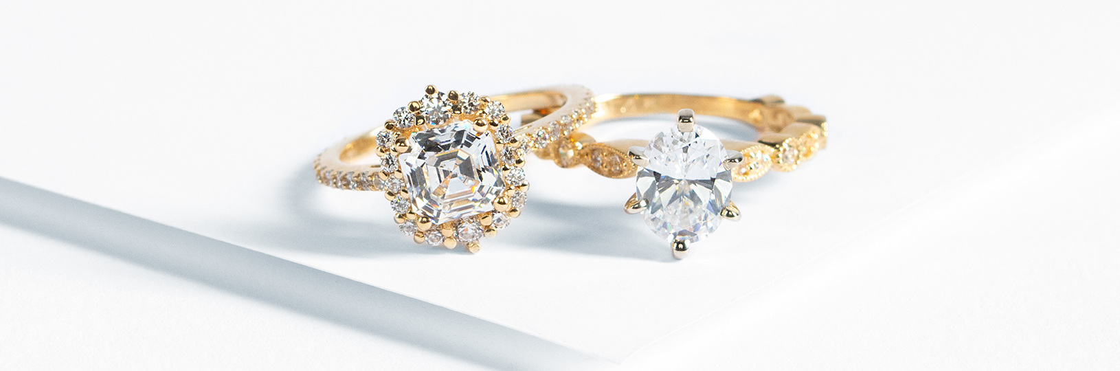 1.00 Oval Diamond Engagement Ring Yellow Gold - Filigree Jewelers