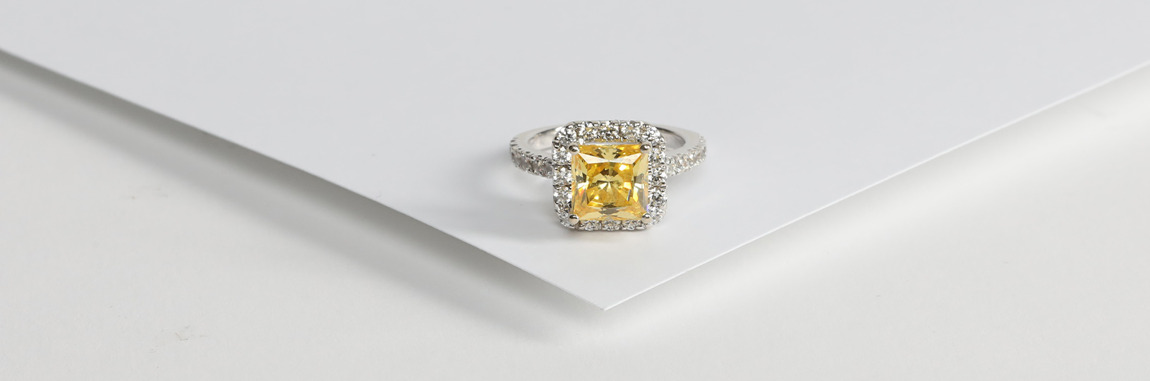 Canary engagement ring.