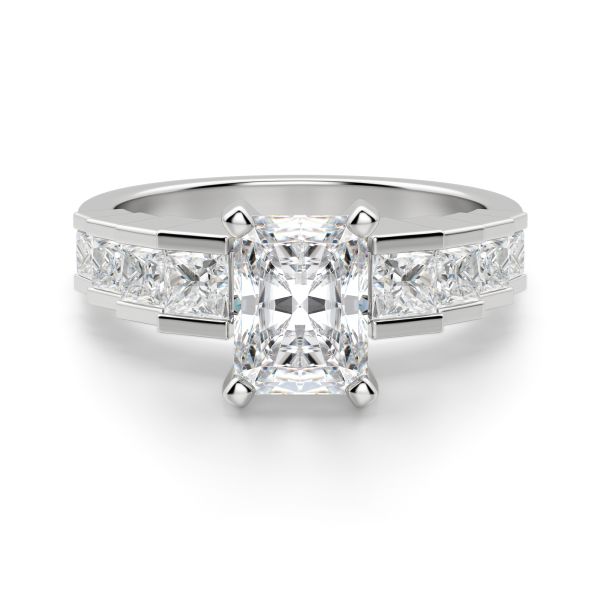 Cinderella Staircase Radiant Cut Engagement Ring