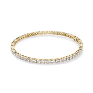 Round Cut Tennis Bracelet (3.00 Carat), Default, 14K Yellow Gold, 