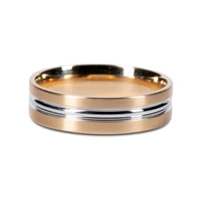Alder Wedding Band, Ring Size 10.5, 14K Yellow/White Gold, Default, Hover,