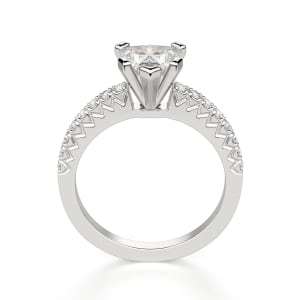 Angelix Heart Cut Engagement Ring, Hover, 14K White Gold, Platinum