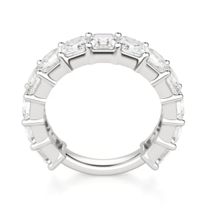 Asscher Cut Semi-Eternity Band (5 1/10 tcw), Hover, 14K White Gold,\r
