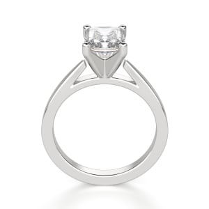 Cathedral Radiant Cut Solitaire Engagement Ring, Hover, 14k White Gold,