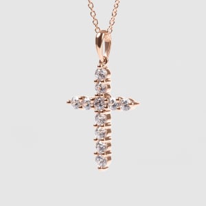 Clare Pendant, 14K Rose Gold, Hover,