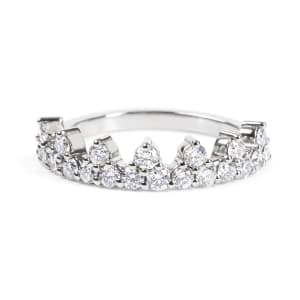 Custom Wedding Band, Ring Size 5.75, 14K White Gold, Lab Grown Diamond, Default,