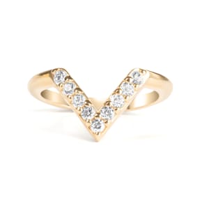 Custom Ring, Ring Size 5.25, 14K Yellow Gold, Nexus Diamond Alternative, Default,
