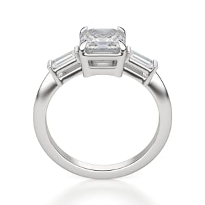 Endless Days Asscher Cut Engagement Ring, Hover, 14K White Gold,