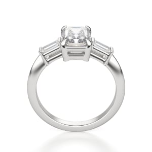 Endless Days Radiant Cut Engagement Ring, Hover, 14K White Gold,