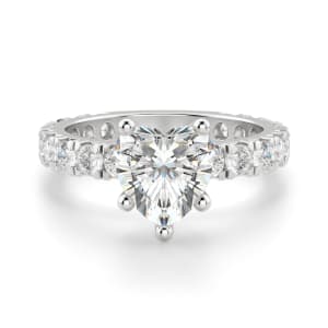 Gwyneth Heart Cut Engagement Ring, Default, 14K White Gold,