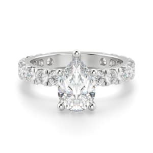 Gwyneth Pear Cut Engagement Ring, Default, 14K White Gold,
