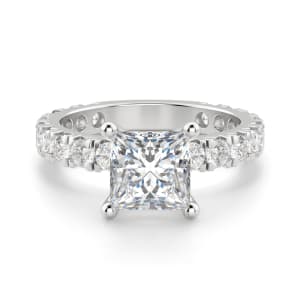 Gwyneth Princess Cut Engagement Ring, Default, 14K White Gold,