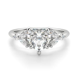 Haven Heart Cut Engagement Ring, Default, 14K White Gold,