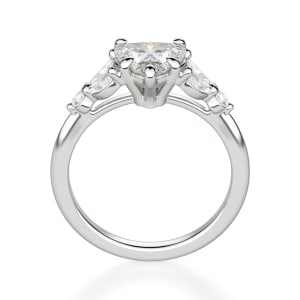 Haven Heart Cut Engagement Ring, Hover, 14K White Gold,