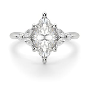 Haven Marquise Cut Engagement Ring, Default, 14K White Gold,