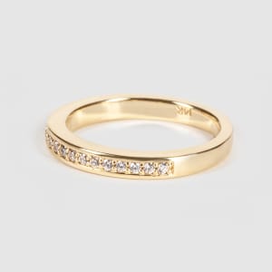Miami Wedding Band, Ring Size 7.5-9.5, 14K Yellow Gold, Hover,