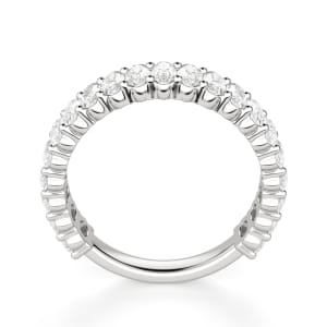 Oval Cut Semi-Eternity Band (2 3/4 tcw), Hover, 14K White Gold,\r
