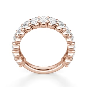 Oval Cut Semi Eternity Band (3 1/10 tcw), Hover, 14K Rose Gold,\r
