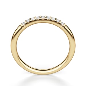 Petite Accented Wedding Band, Hover, 14K Yellow Gold,