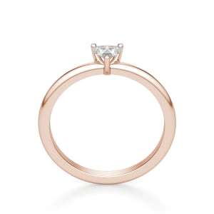 Heart Cut Petite Ring, Hover, 14K Rose Gold,