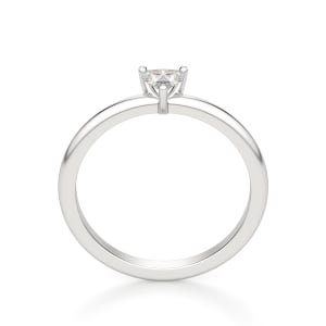 Heart Cut Petite Ring, Hover, 14K White Gold,