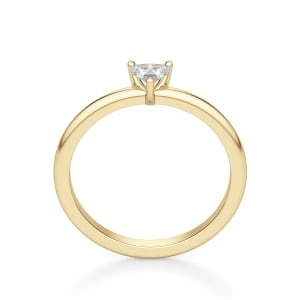 Heart Cut Petite Ring, Hover, 14K Yellow Gold,