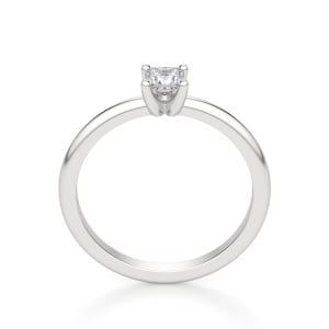 Princess Cut Petite Ring, Hover, 14K White Gold,