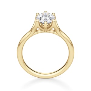 Rio Oval Cut Engagement Ring, Hover, 14K Yellow Gold, 