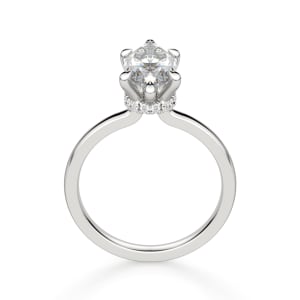 Solstice Marquise Cut Engagement Ring, Hover, 14K White Gold, Platinum