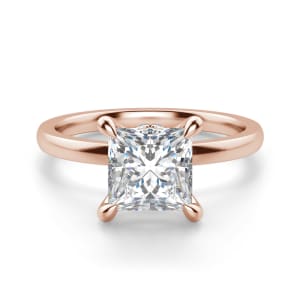 Solstice Princess Cut Engagement Ring, Default, 14K Rose Gold,