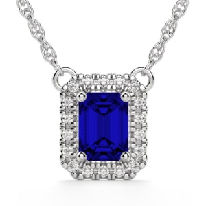 Bristol Sapphire Necklace, Default, 14K White Gold, 