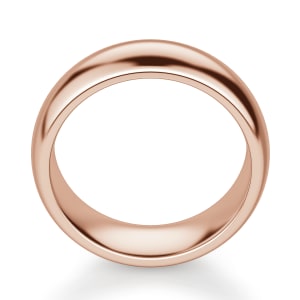 Classic Comfort Wedding Band, 6MM, Hover, 14K Rose Gold, 