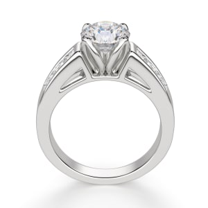 Color My World Round Cut Engagement Ring, Hover, 14K White Gold, 