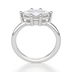 East-West Classic Basket Marquise cut Engagement Ring, Hover, 14K White Gold, 