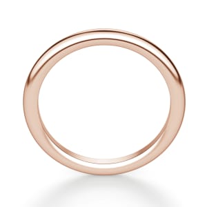East-West Classic Wedding Band, Hover, 14K Rose Gold, 