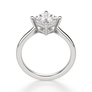 Kite Set Basket Princess Cut Engagement Ring, Hover, 14K White Gold, 