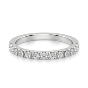 Madrid Accented Wedding Band, Default, 14K White Gold, 