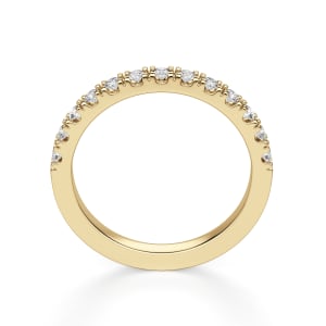 Madrid Accented Wedding Band, Hover, 14K Yellow Gold, 