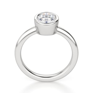 Marseille Oval Cut Engagement Ring, Hover, 14K White Gold, 