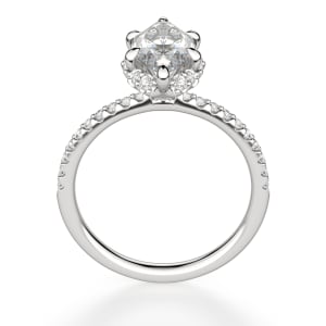 Novara Marquise Cut Engagement Ring, Hover, 14K White Gold, 