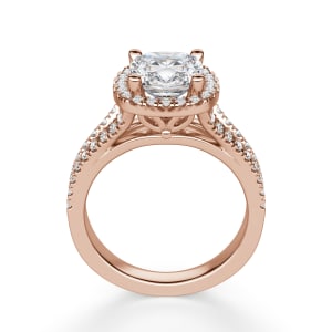 Palm Springs Cushion Cut Engagement Ring, Hover, 14K Rose Gold, 