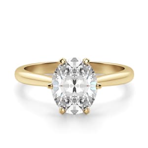 Reign Oval Cut Engagement Ring, Default, 14K Yellow Gold, 