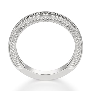 Sage Classic Wedding Band, Hover, 14K White Gold,