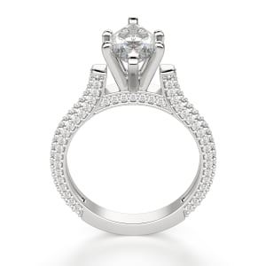 Seine Marquise Cut Engagement Ring, Hover, 14K White Gold, 