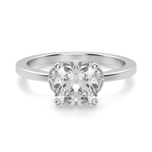Sonata Cushion Cut Engagement Ring, Default, 14K White Gold, 