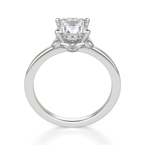 Sonata Princess Cut Engagement Ring, Hover, 14K White Gold, 