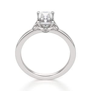 Sonata Radiant Cut Engagement Ring, Hover, 14K White Gold, 