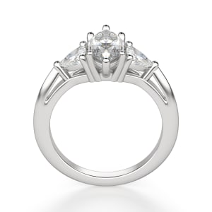 Timeless Marquise Cut Engagement Ring, Hover, 14K White Gold, 