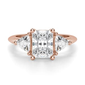 Timeless Radiant cut Engagement Ring, Default, 14K Rose Gold, 